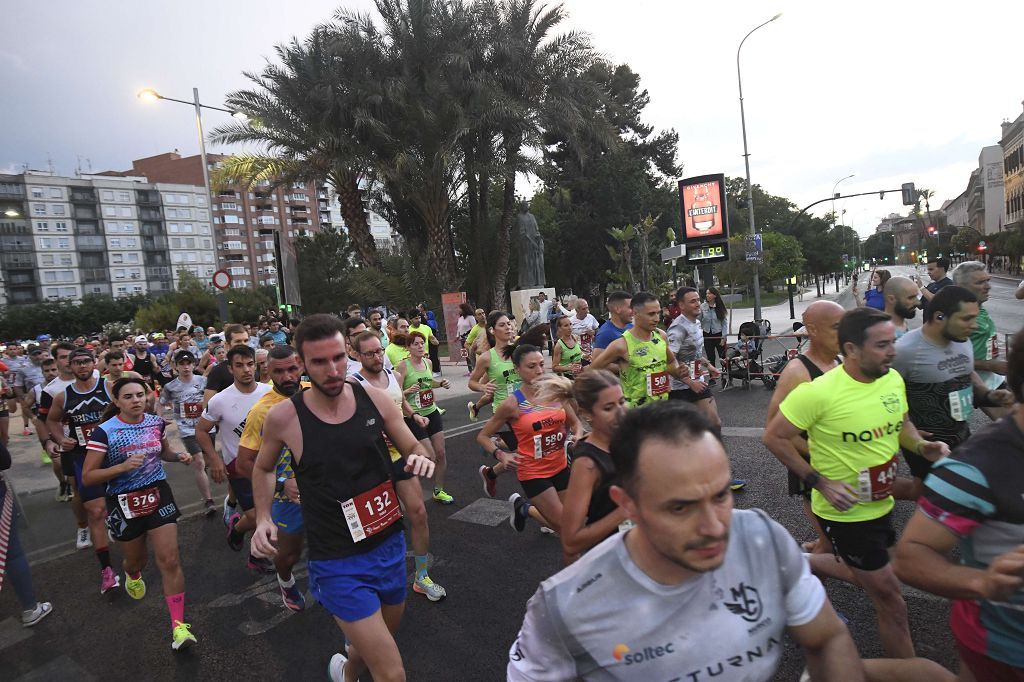 Carrera nocturna de Murcia, en imágenes