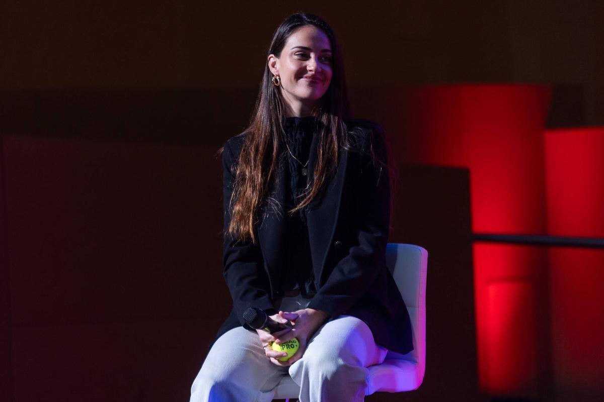 Tamara Icardo en la presentación del Valencia Premier Padel