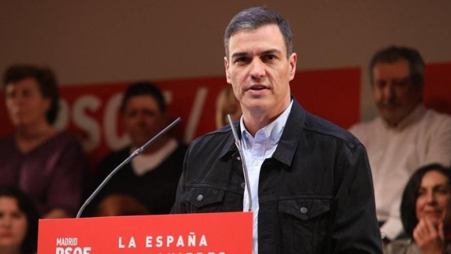 Pedro Sánchez, en el acto de este sábado.