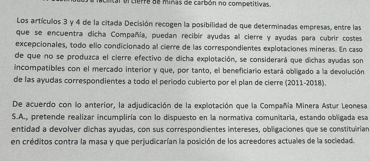 Advertencia de Laura Martín Murillo al Instituto de Transición Justa sobre las exigencias de la UE. | LNE