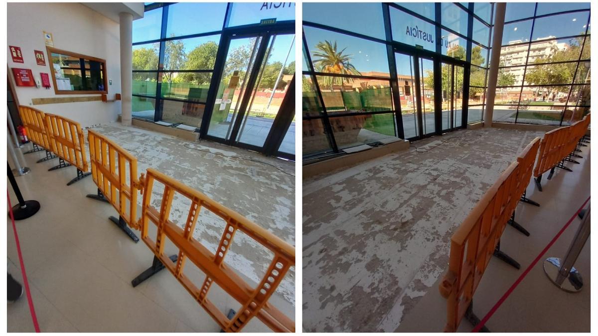 Inicio de las obras en la sede judicial de Vinaròs.