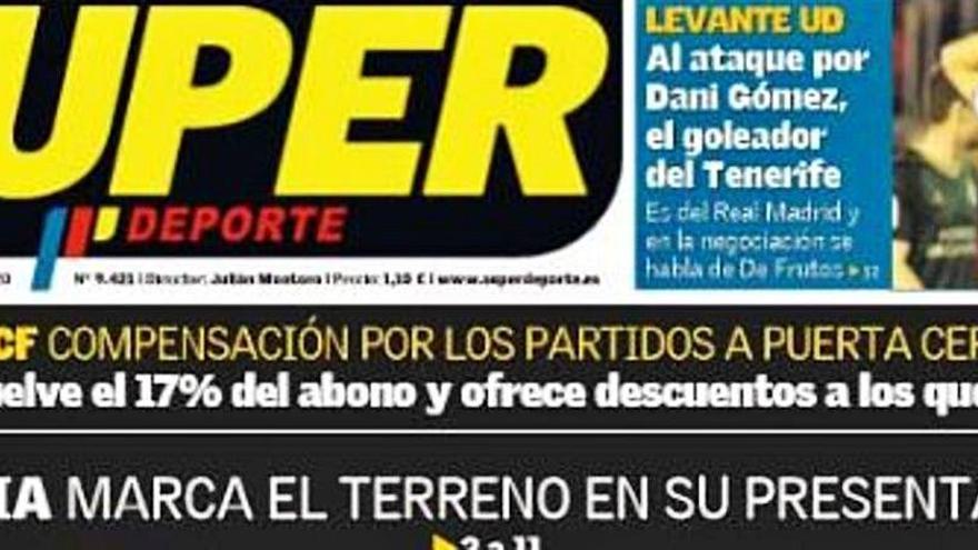 Esta es la portada de SUPER de este miércoles