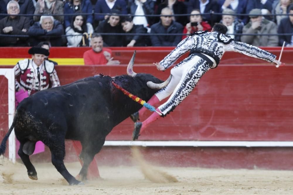 Enrique Ponce, corneado en la Feria de Fallas