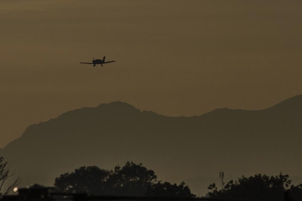 Manuel Díaz y su copiloto inician su vuelo desde la Morgal a Plymouth