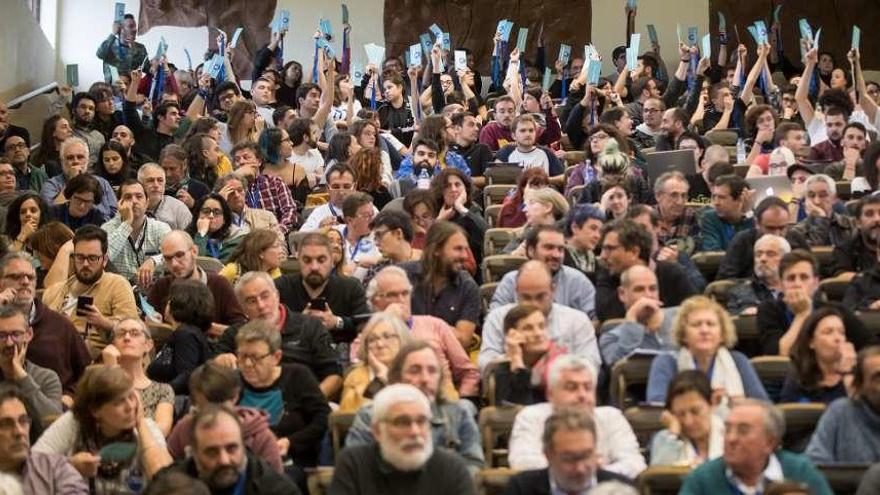 Participantes en el último plenario de En Marea, celebrado el 27 de octubre.