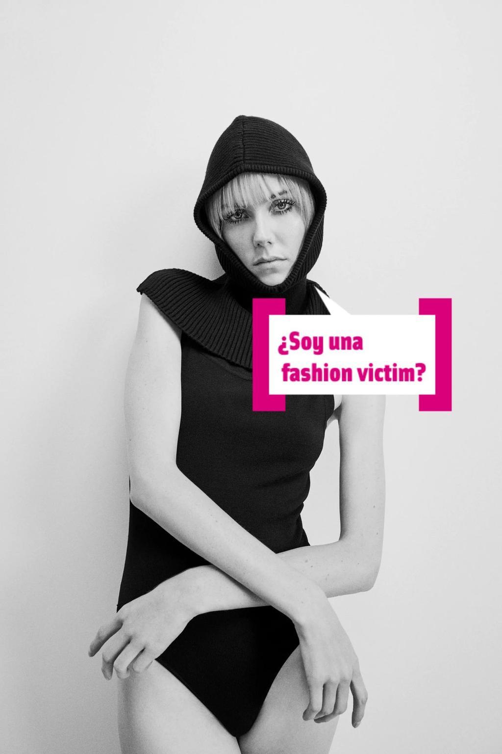 Cuello de punto fashion victim de Zara