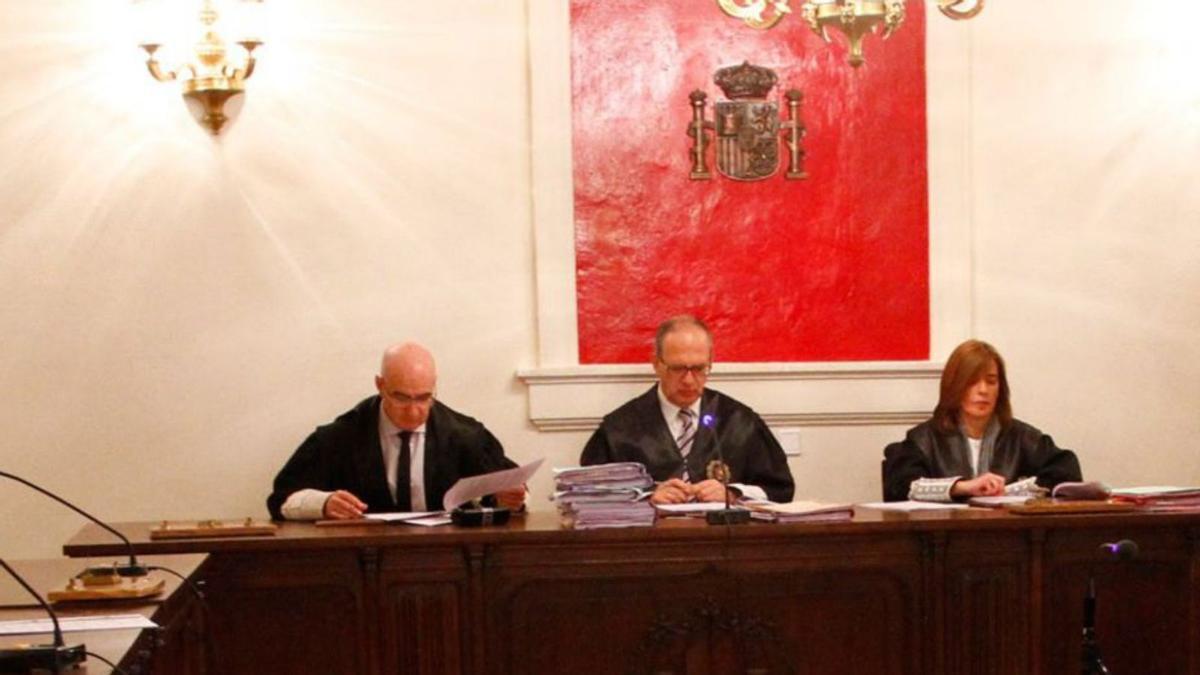 Magistrados de la Audiencia de Zamora en un juicio.