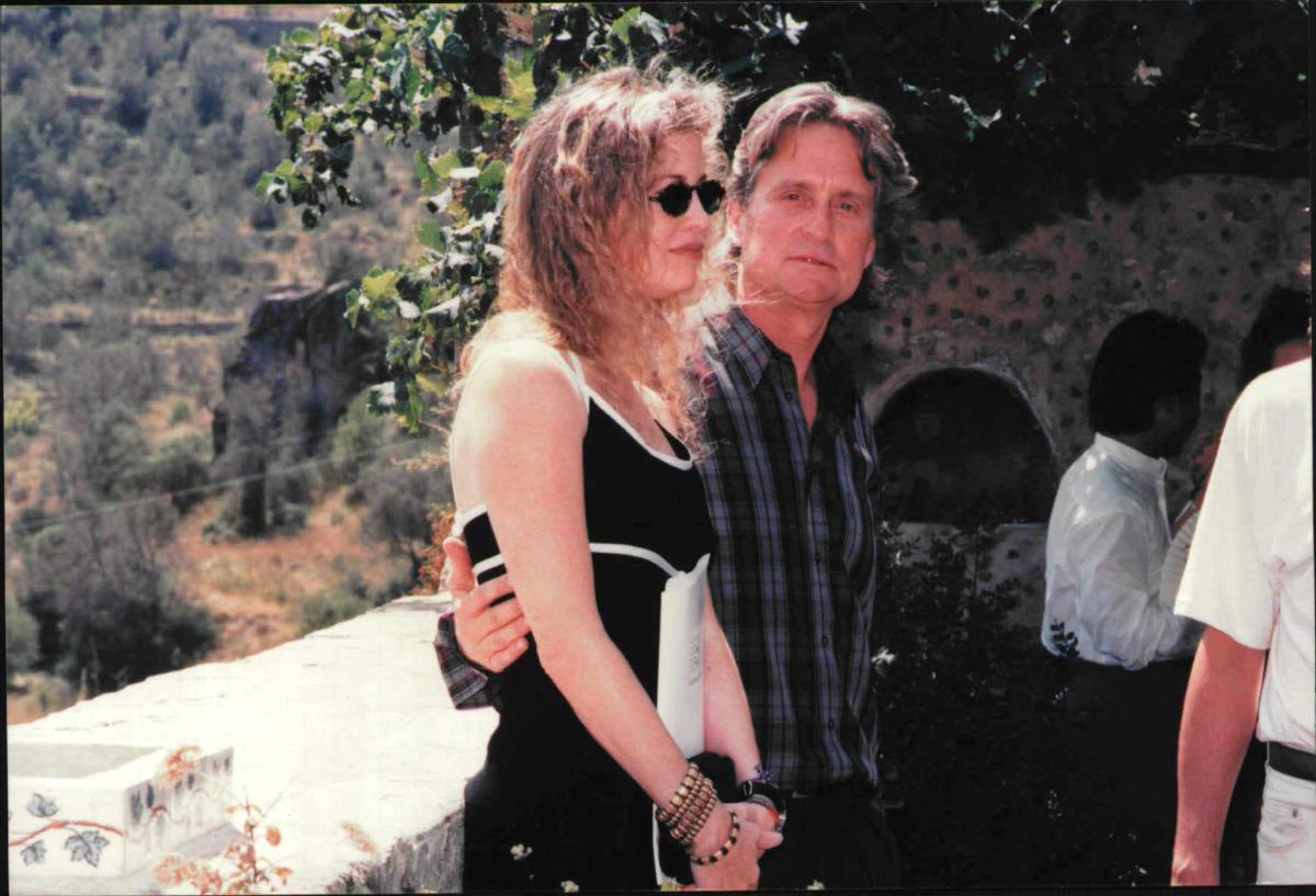 Diandra y Michael Douglas en s'Estaca.