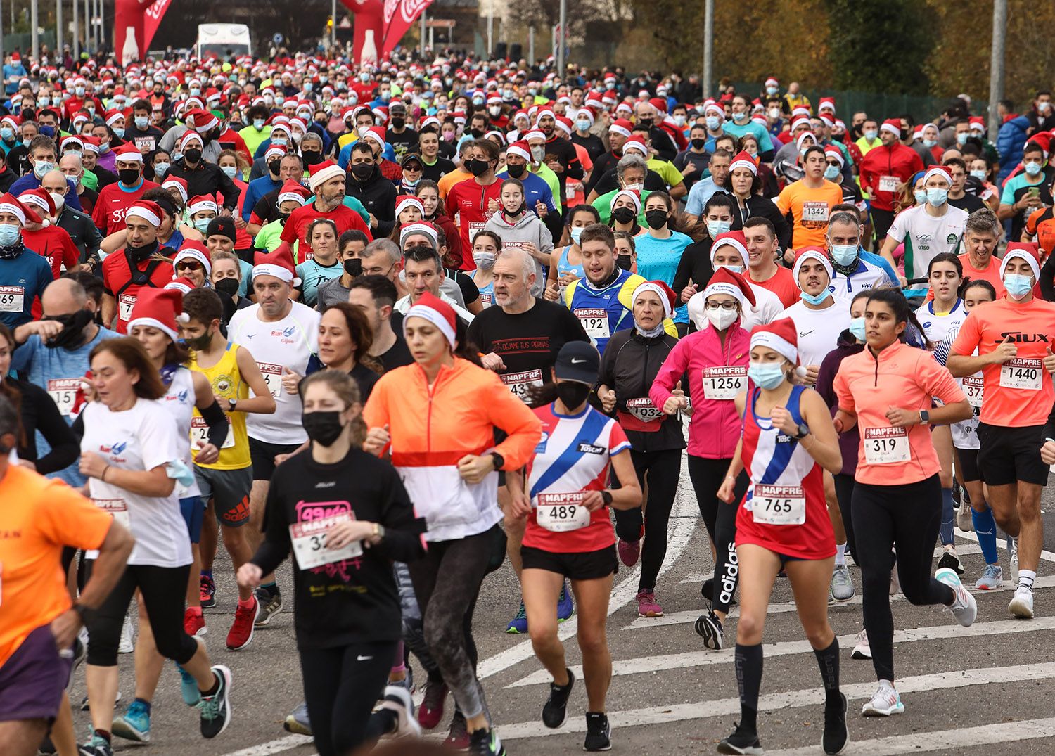 La carrera Popular de Nochebuena de Gijón