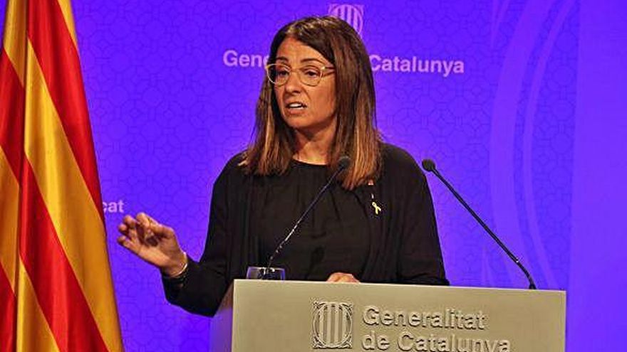 La portaveu del Govern català, Meritxell Budó