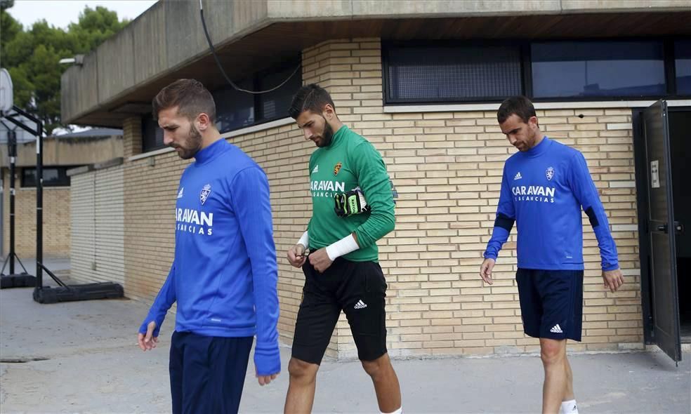 Sesión de entrenamiento del Real Zaragoza