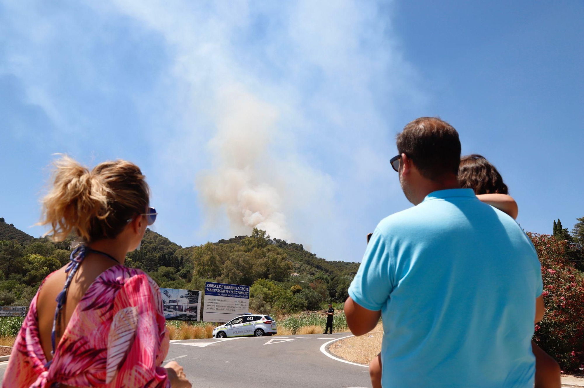 Incendio forestal en la sierra de Córdoba