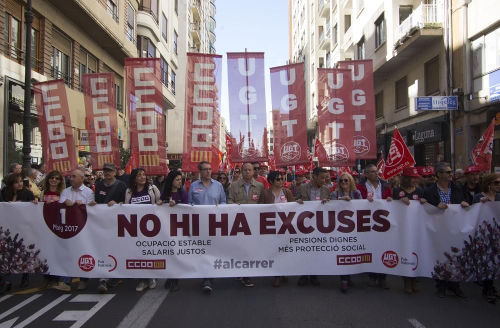 Manifestación del Día del Trabajo en València