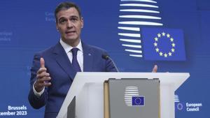 Pedro Sánchez, el pasado 15 de diciembre en Bruselas.