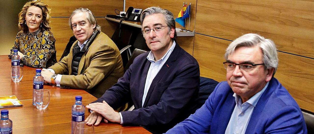 Por la izquierda, Teresa Mallada, Alberto López-Asenjo, Pablo González y Mariano Marín, en 2019.