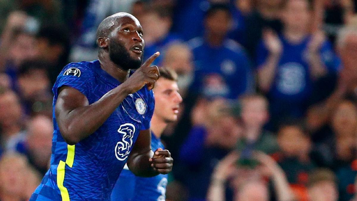 Lukaku celebrando un gol