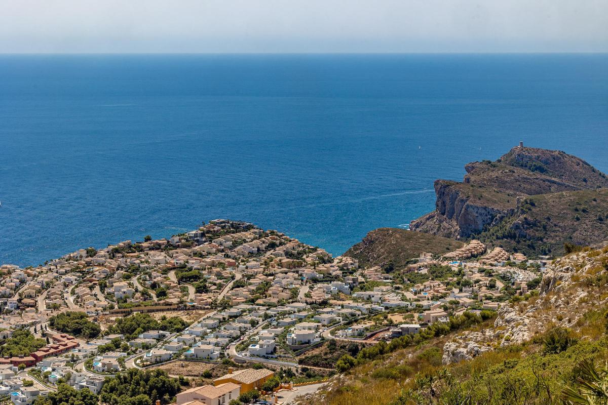 Urbanizaciones en la costa de Benitatxell.