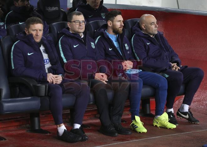 Imágenes de la primera parte del partido de ida de semifinales de Copa del Rey entre el FC Barcelona y el Real Madrid disputado en el Camp Nou