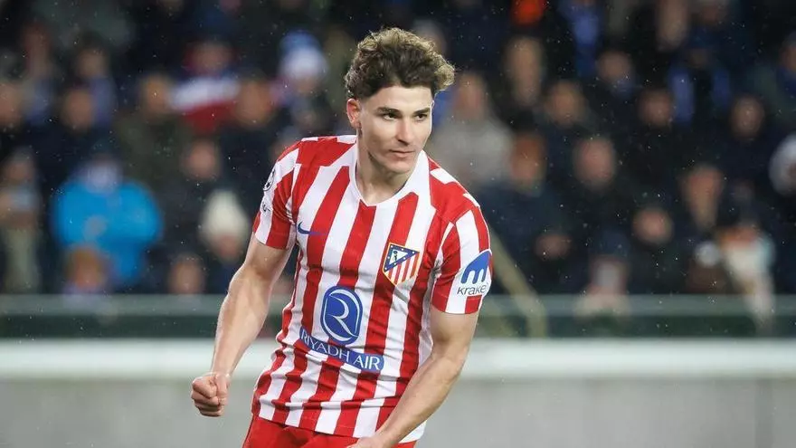 Simeone, contento por el gol de Julián: "Ojalá que pueda darnos todo lo que tiene"