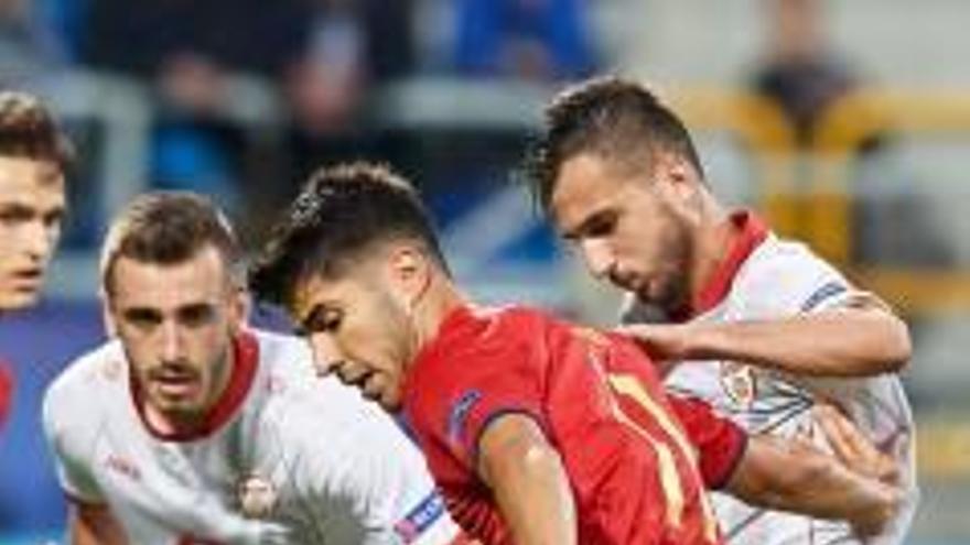 Asensio, ante Macedonia.