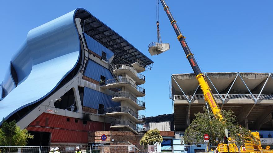 Balaídos despide a las escaleras de Río, uno de sus emblemas