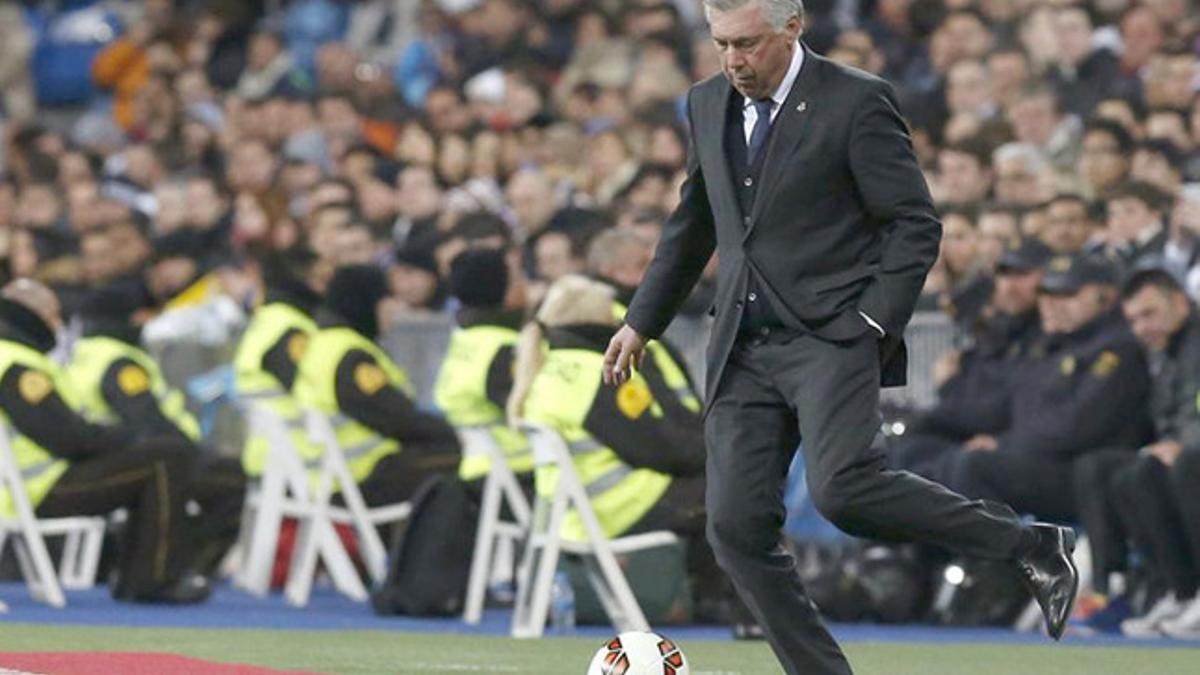 Ancelotti ya piensa en el partido del Camp Nou