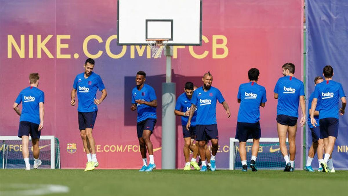 El Barça entrenó con la mente puesta en el partido del Getafe