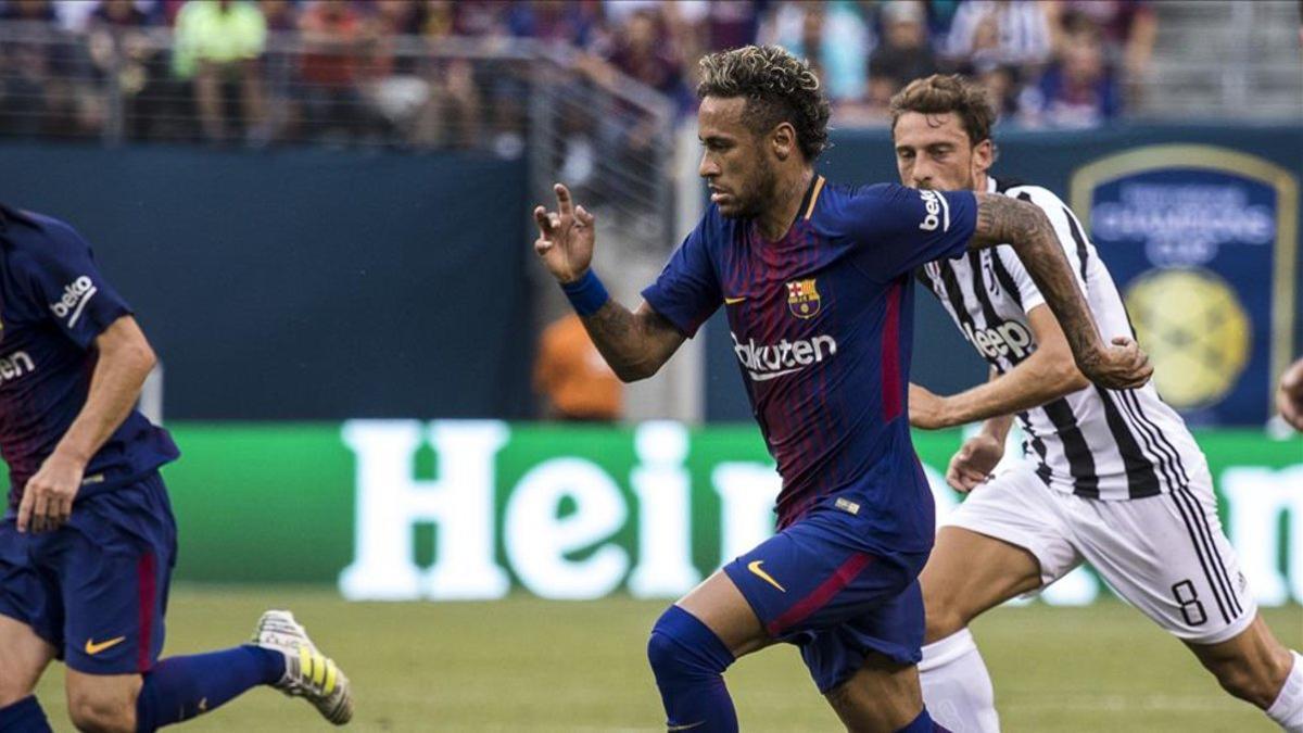 Neymar en uno de sus últimos partidos con la camiseta blaugrana.