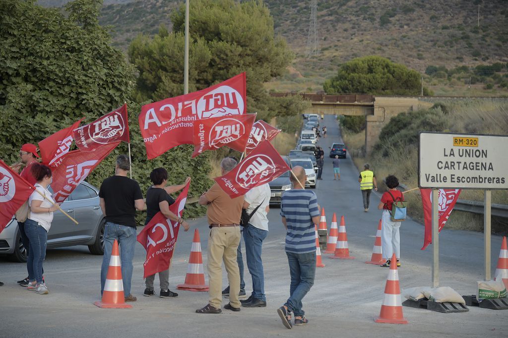 Huelga de los trabajadores de Repsol en Cartagena