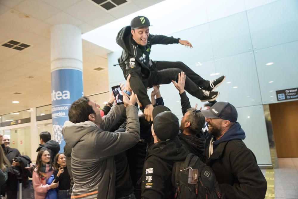 Arribada dels pilots del Dakar a Barcelona