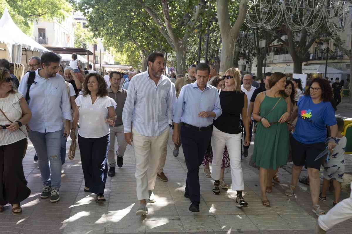 La visita del ministro Óscar Puente a Xàtiva, en imágenes
