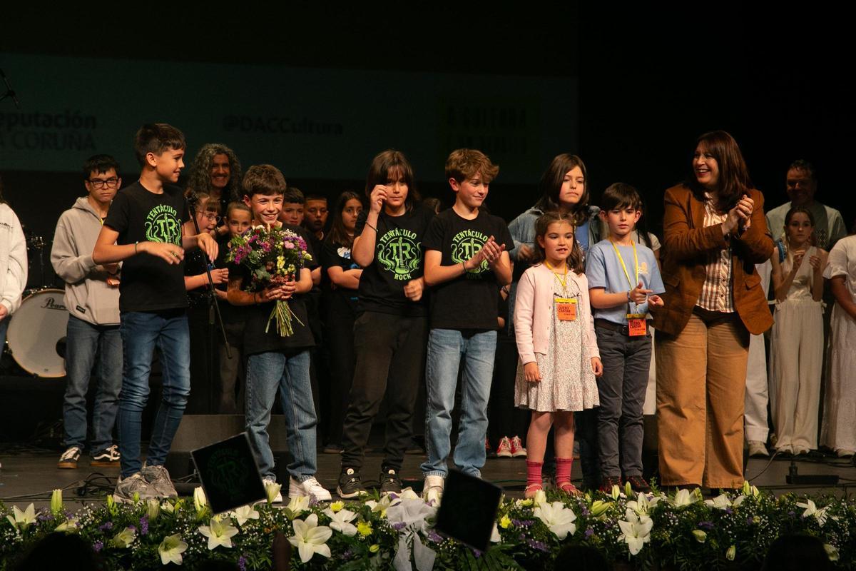 Los ganadores de la categoría infantil.