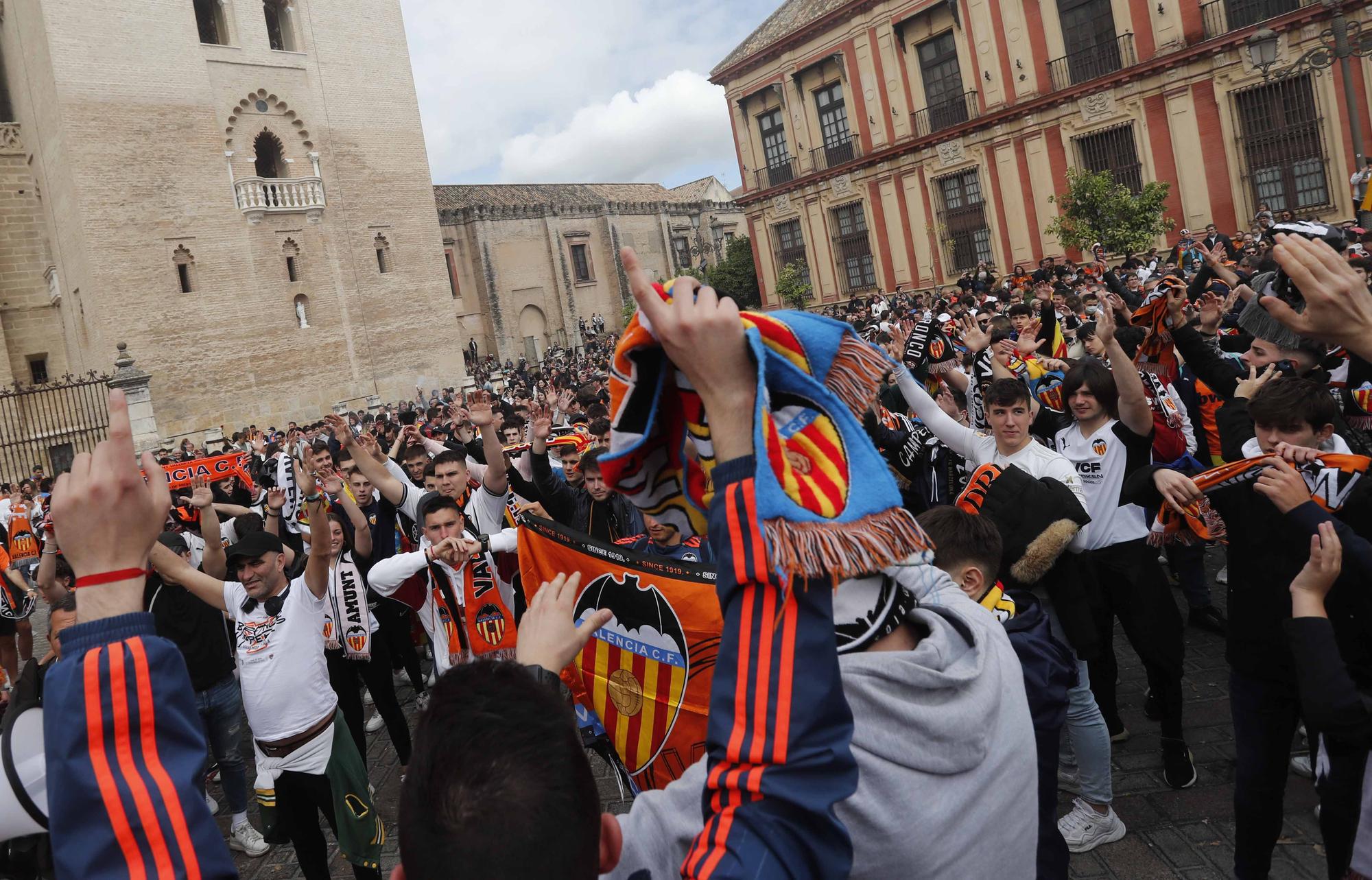 El valencianismo toma Sevilla: así está la ciudad