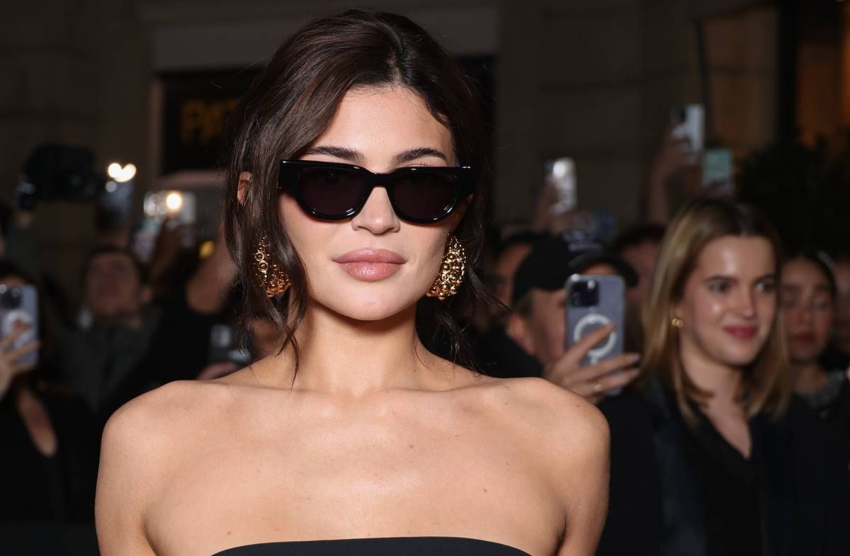 Kylie Jenner a su llegada al desfile de Valentino en París
