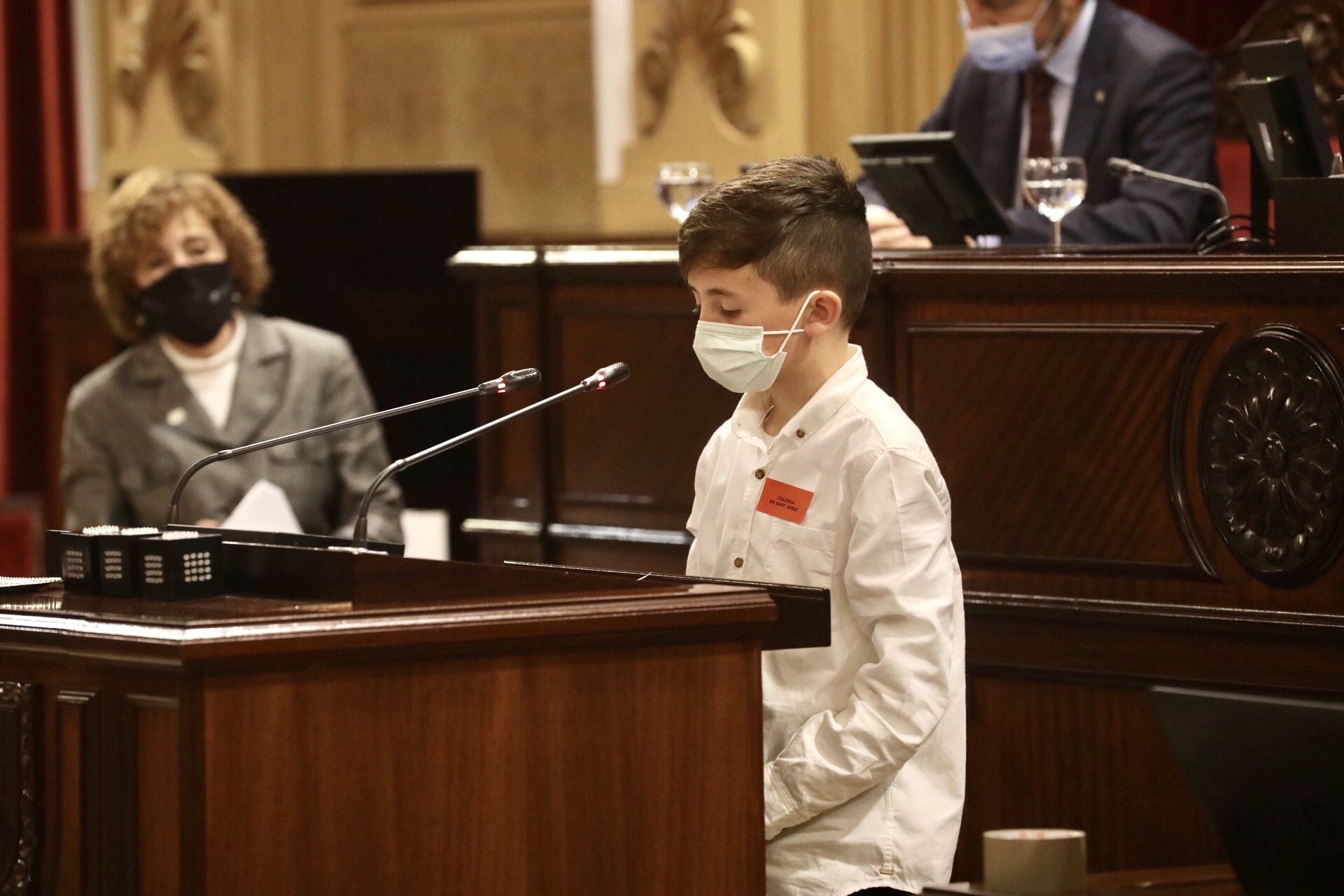 Alumnos de Baleares se comprometen a cuidar el medio ambiente y llevar una dieta sana en el pleno infantil del Parlament