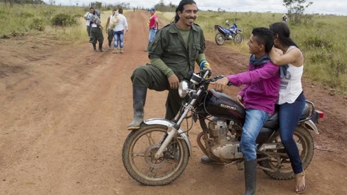 Miembros de las FARC durante su última conferencia en Yari, al sur de Colombia.