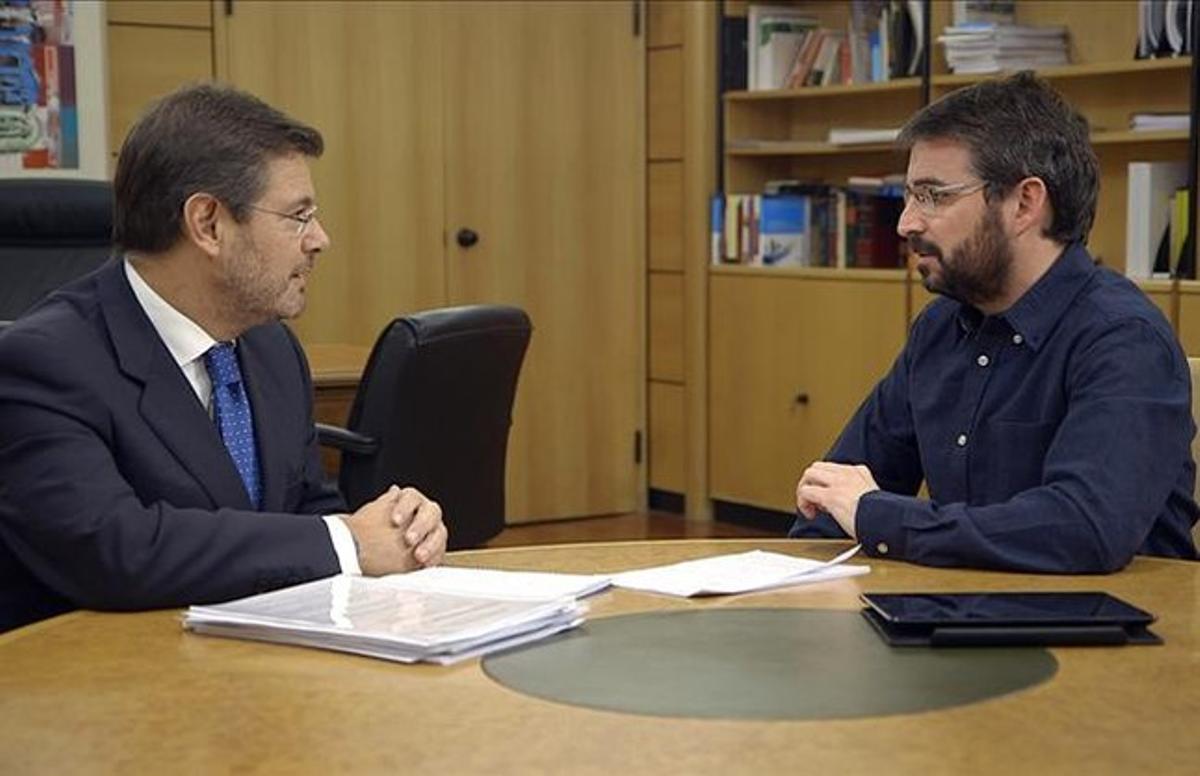 Rafael Catalá i Jordi Évole. Rafael Catalá i Jordi Évole.