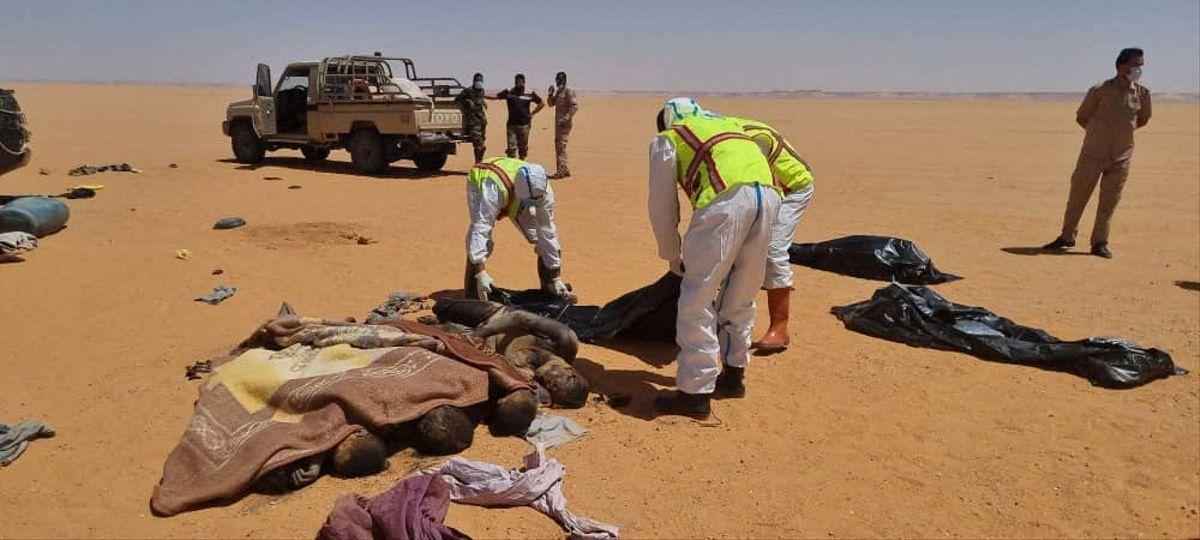 Encuentran a 20 personas muertas de sed en el desierto de Libia