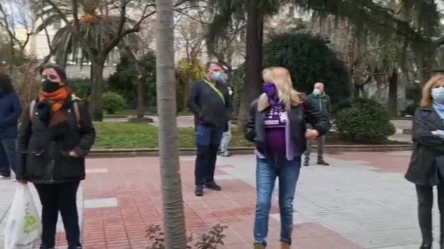 Batucada en Cáceres por el 8M