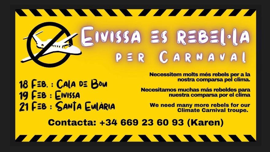 Asociaciones ecologistas reclutan &quot;rebeldes&quot; para el Carnaval de Ibiza