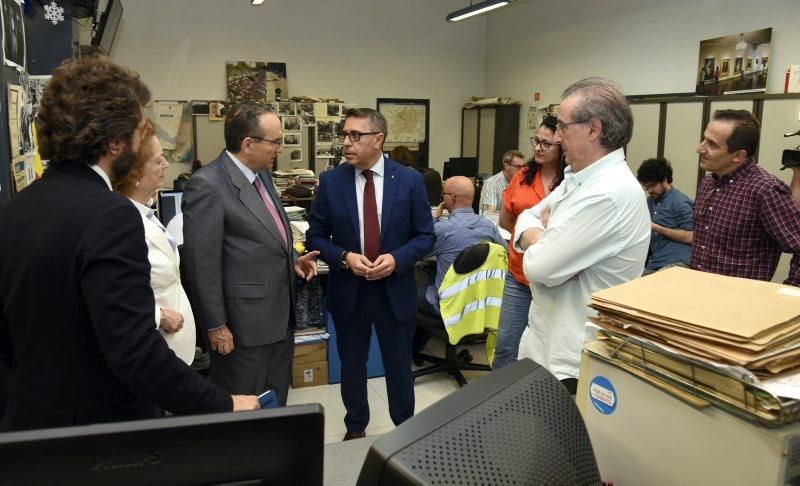 Visita de Javier Moll, presidente de Prensa Ibérica, a EL PERIÓDICO DE ARAGÓN