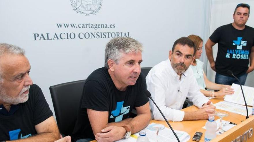 Caballero (i), Sánchez y López, ayer en rueda de prensa.