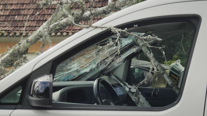 Inundaciones, árboles caídos y más de cien incidencias: el rastro de la borrasca Claudia en Galicia