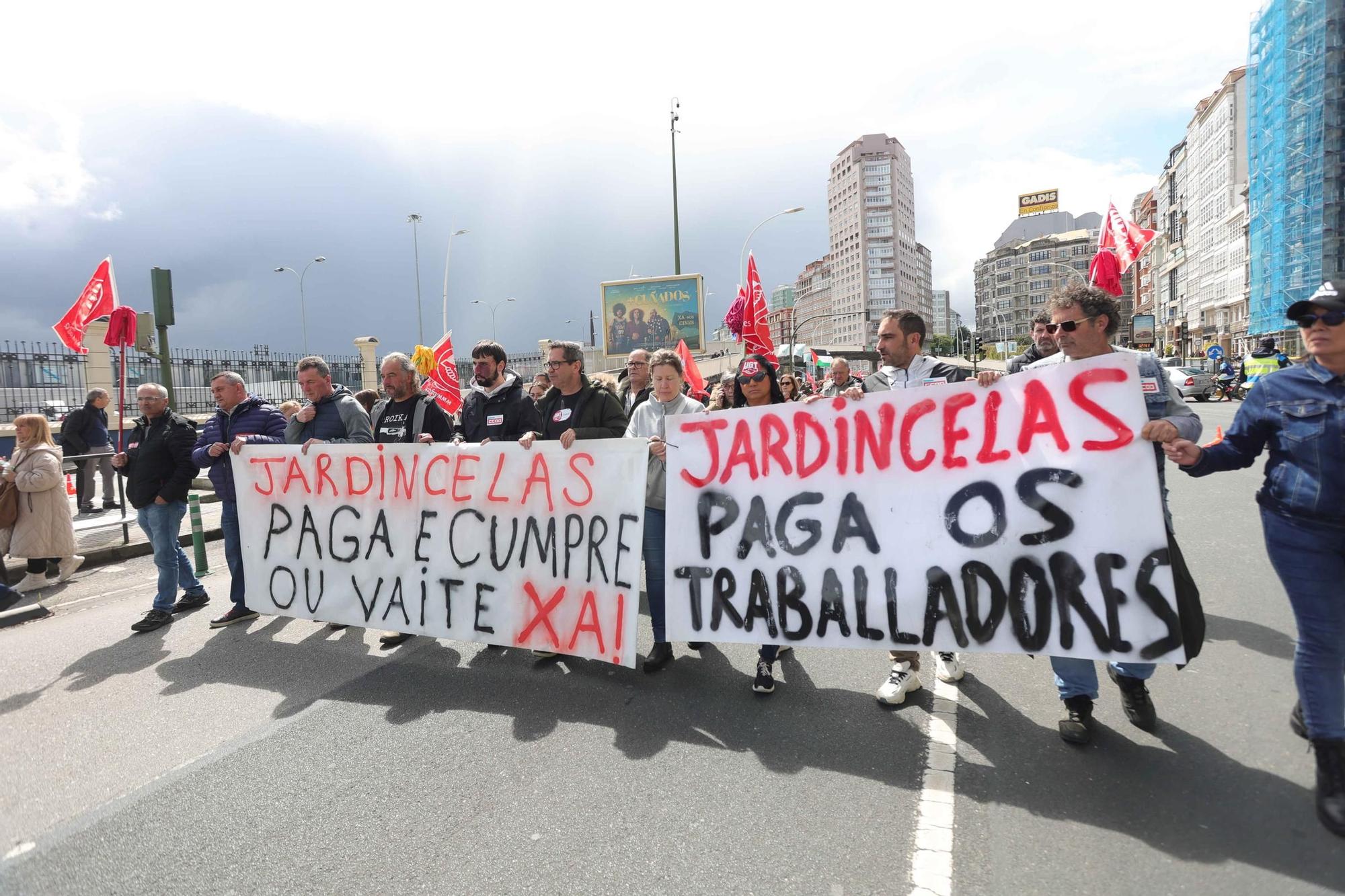Día del Trabajador en A Coruña: Manifestación de CCOO y UGT por el 1 de mayo