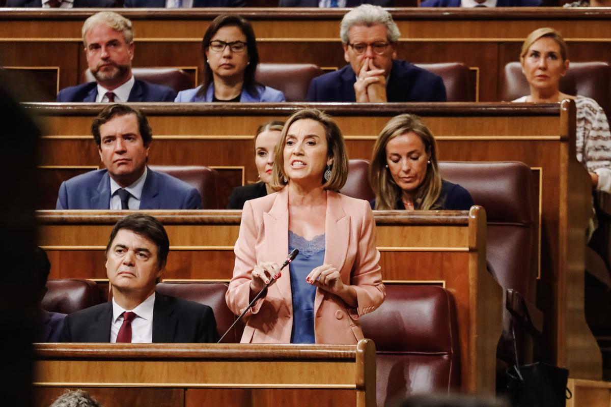 La secretaria general del PP y portavoz en el Congreso, Cuca Gamarra.