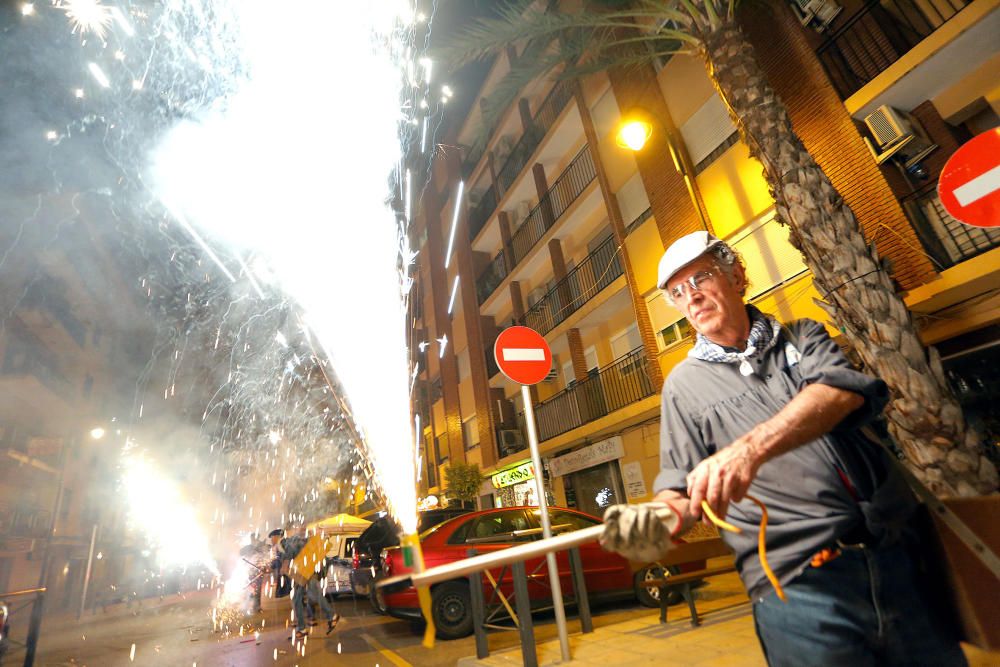 Instante de la Passejà de Sant Onofre celebrada el sábado por la noche en Quart de Poblet.