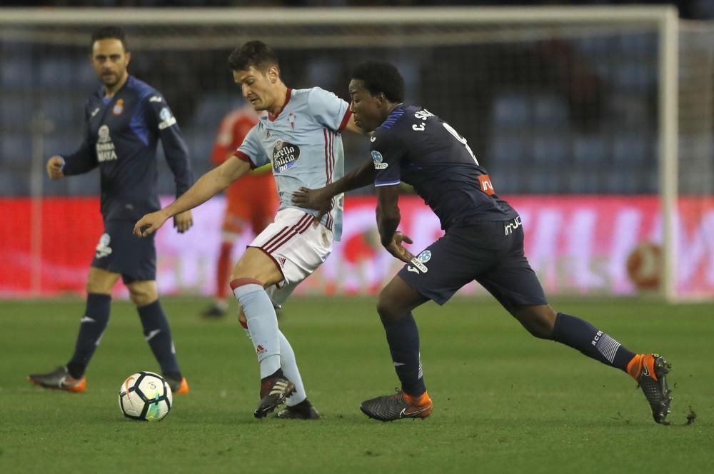 Las mejores fotos del empate entre el Celta y el Espanyol en la jornada 23 en Balaídos.