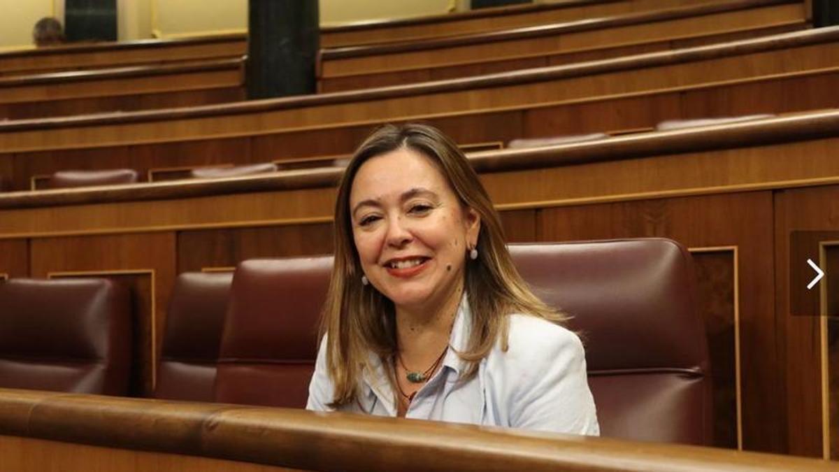 Dolores Corujo, en el Congreso de los Diputados.