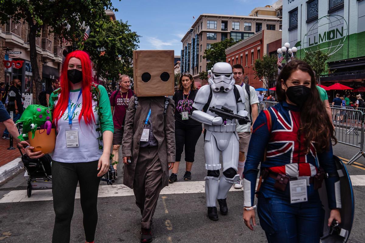 Star-Wars y Ms Marvel, entre los disfraces de los participantes en el Comic-con de San Diego