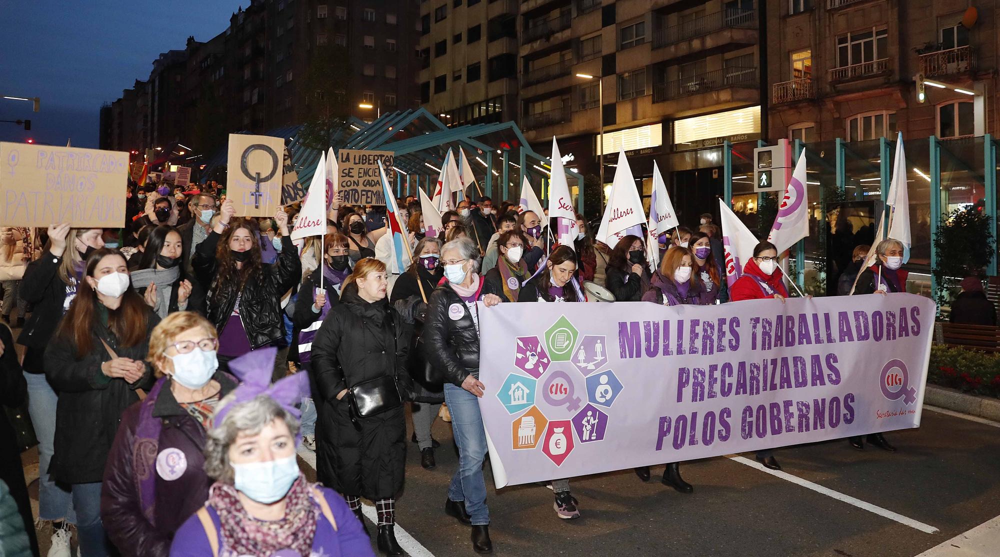 Así fue el 8M en Vigo